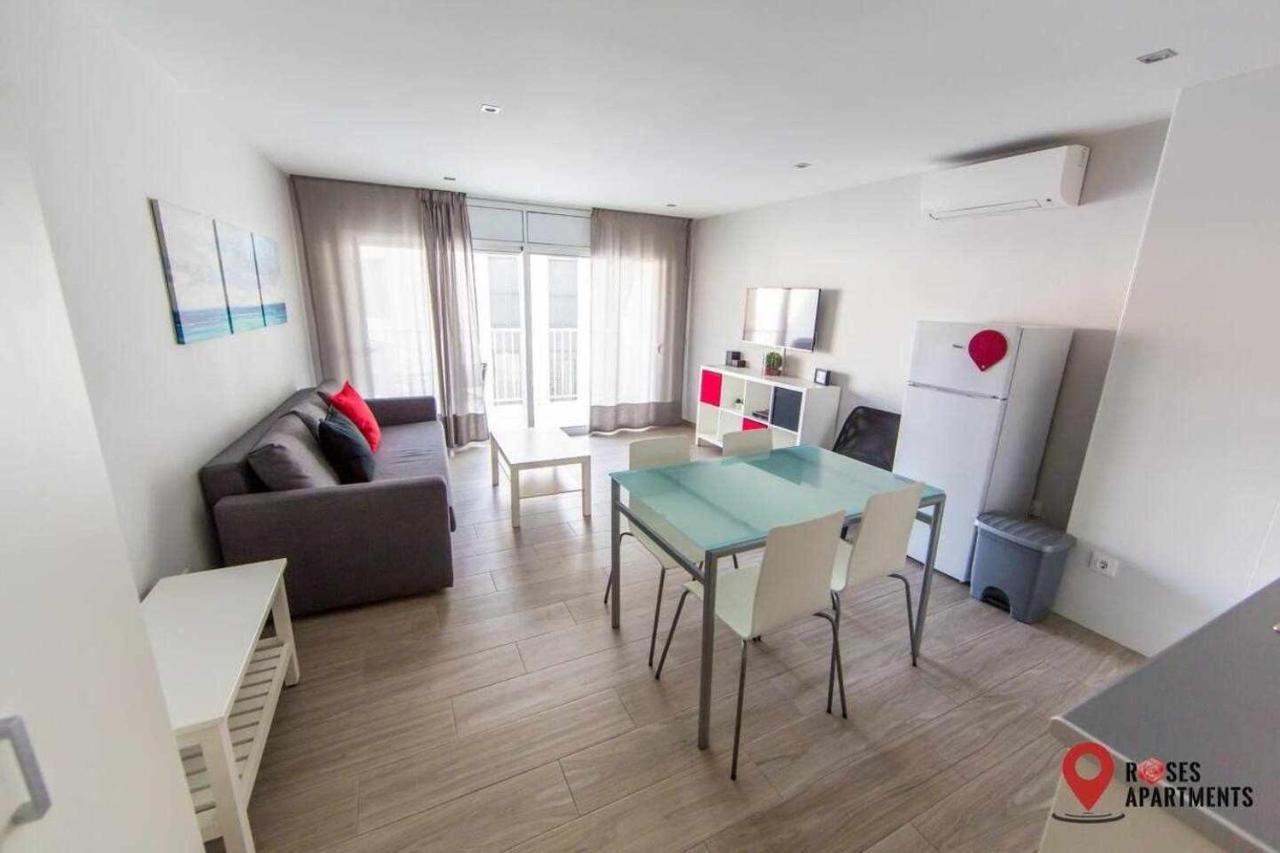 Roses Apartments 1 - Vista Mar Lateral - 1Habitacion Esterno foto